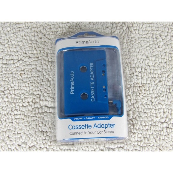 Prime Audio Cassette Adapter Connect To Your Car Stereo Aux Android - Picture 1 of 2